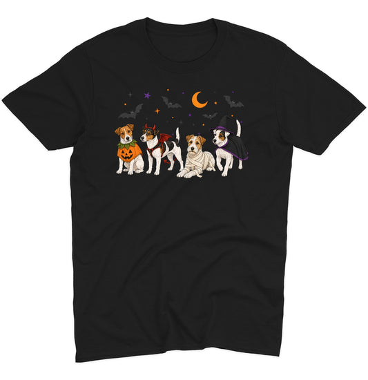 Jack Russell Terrier Halloween Lineup - Adult Unisex T-Shirt