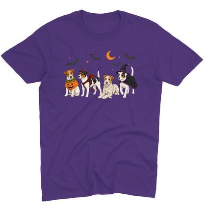 Jack Russell Terrier Halloween Lineup - Adult Unisex T-Shirt