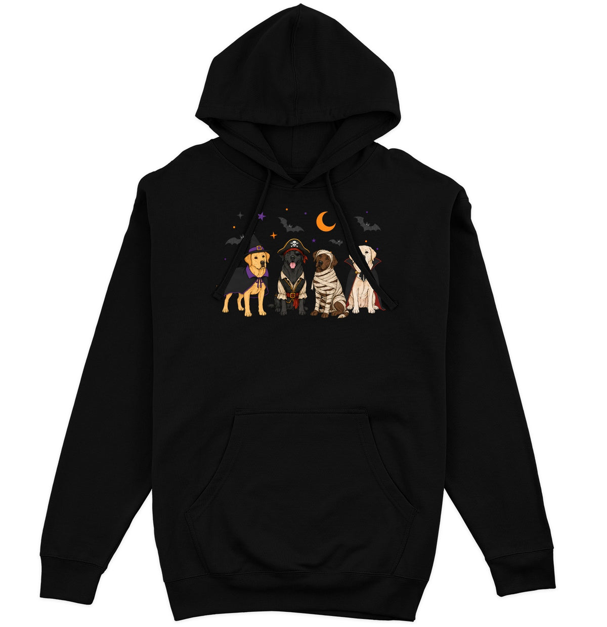 Labrador Retriever Halloween Lineup - Adult Unisex Hoodie