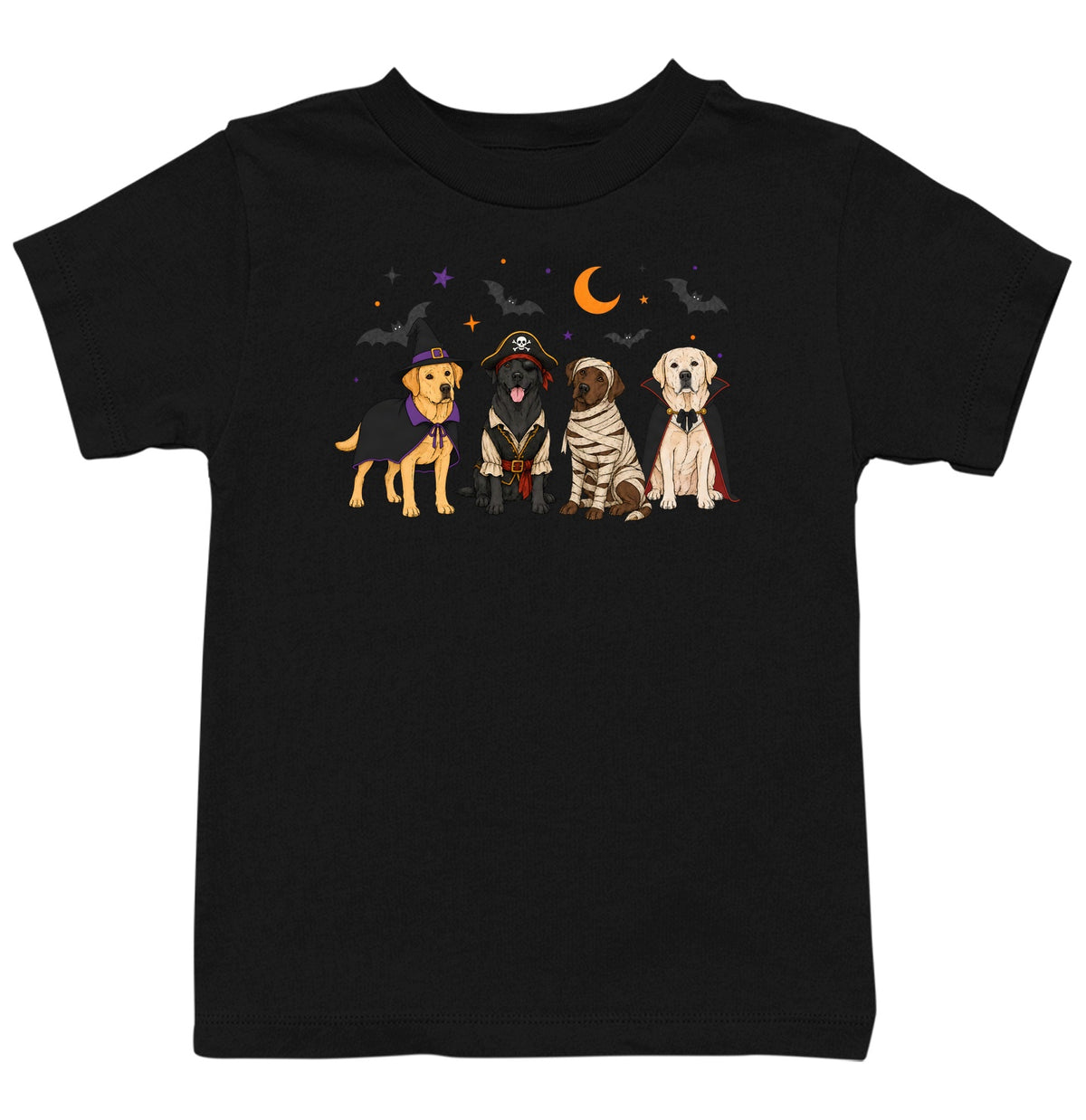 Labrador Retriever Halloween Lineup - Kids Unisex T-Shirt