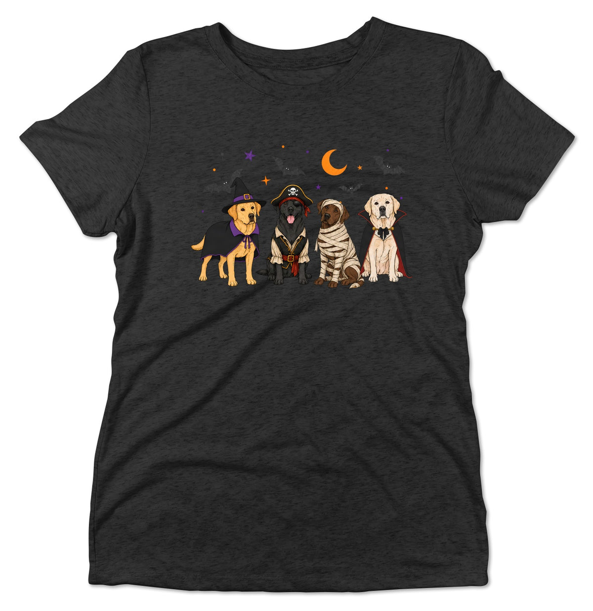 Labrador Retriever Halloween Lineup - Women's Tri-Blend T-Shirt