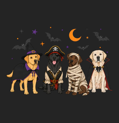 Labrador Retriever Halloween Lineup - Women's Tri-Blend T-Shirt