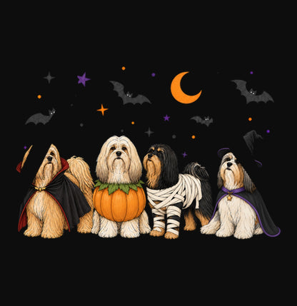 Lhasa Apso Halloween Lineup - Adult Unisex Hoodie