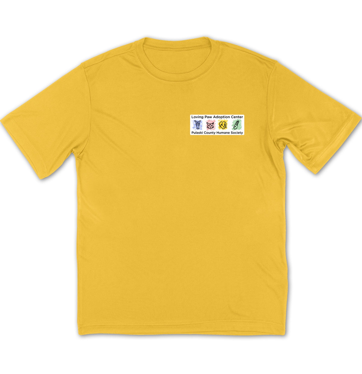 Loving Paws Adoption Center Logo - Adult Dri-Fit T-Shirt