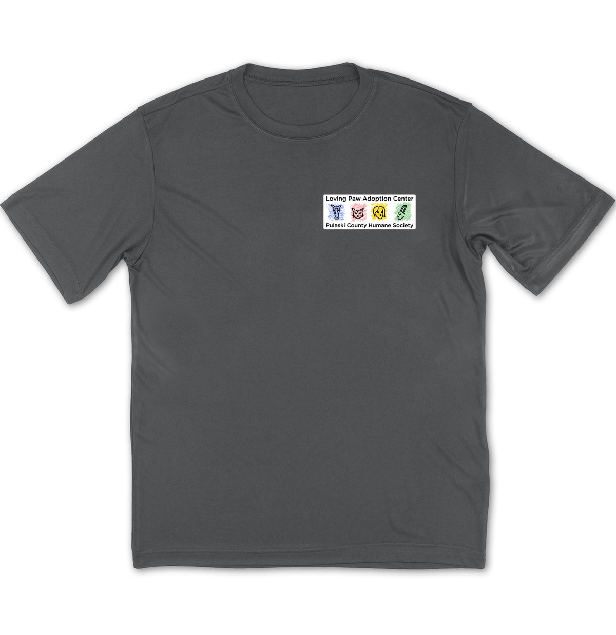 Loving Paws Adoption Center Logo - Adult Dri-Fit T-Shirt