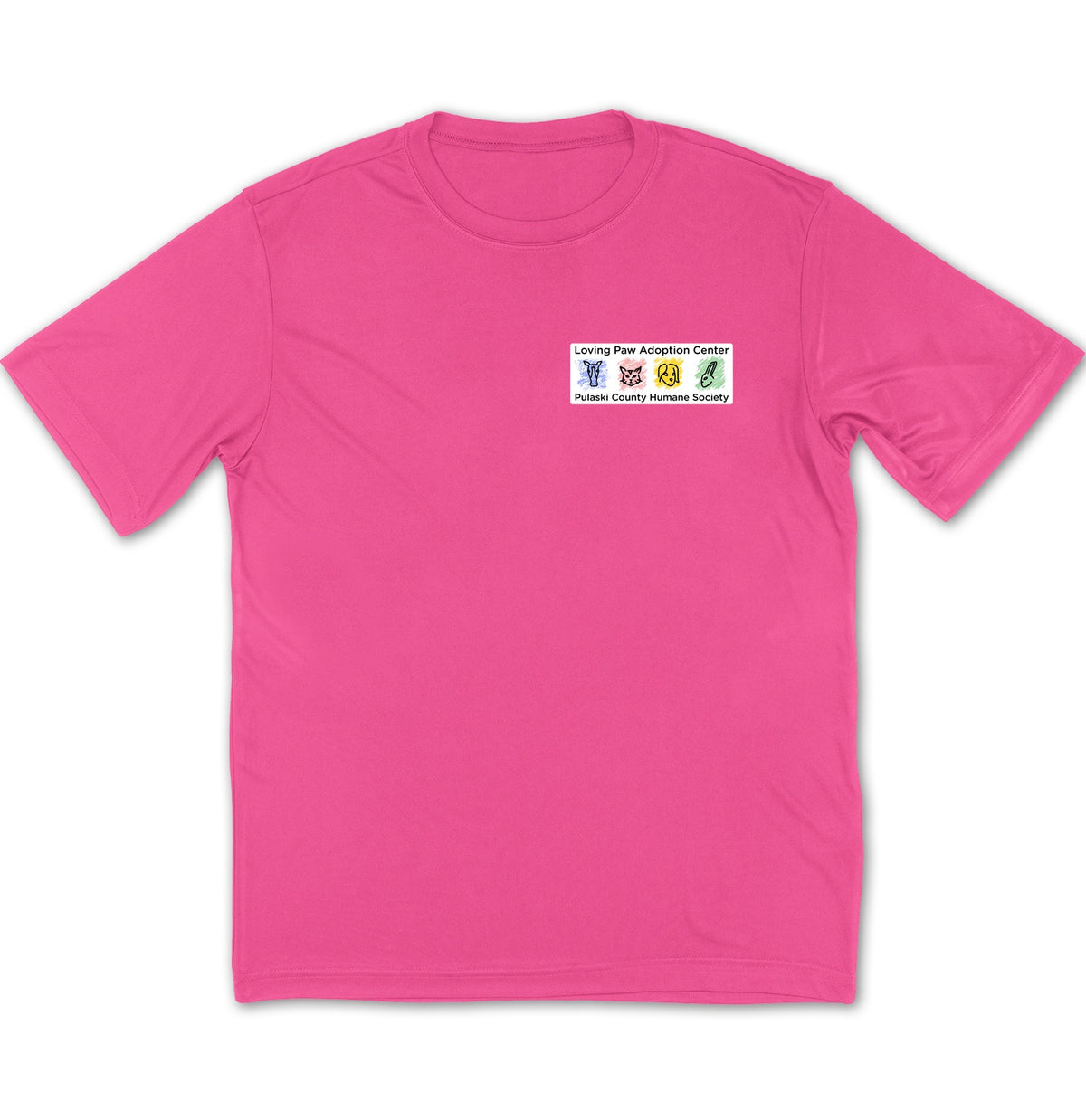 Loving Paws Adoption Center Logo - Adult Dri-Fit T-Shirt