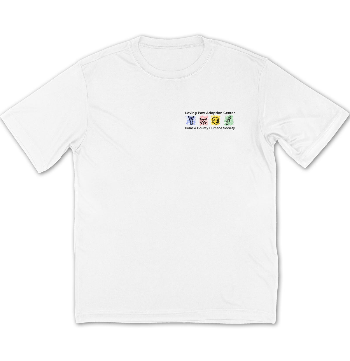 Loving Paws Adoption Center Logo - Adult Dri-Fit T-Shirt