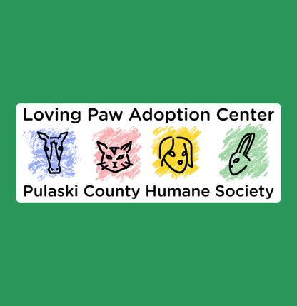 Loving Paws Adoption Center Logo - Adult Tri-Blend T-Shirt