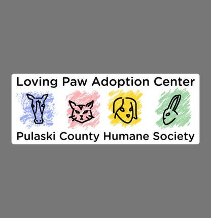 Loving Paws Adoption Center Logo - Adult Unisex Crewneck Sweatshirt