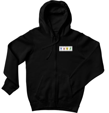 Loving Paws Adoption Center Logo - Adult Unisex Full-Zip Hoodie Sweatshirt