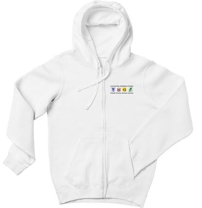 Loving Paws Adoption Center Logo - Adult Unisex Full-Zip Hoodie Sweatshirt