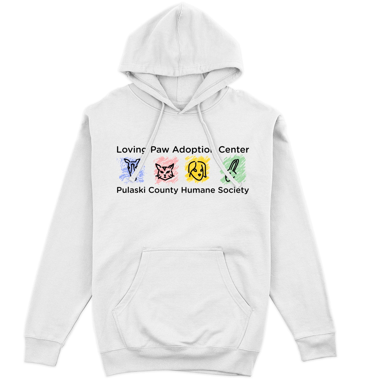 Loving Paws Adoption Center Logo - Adult Unisex Hoodie