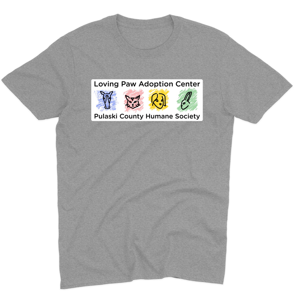 Loving Paws Adoption Center Logo - Adult Unisex T-Shirt