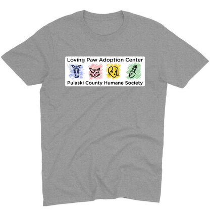 Loving Paws Adoption Center Logo - Adult Unisex T-Shirt