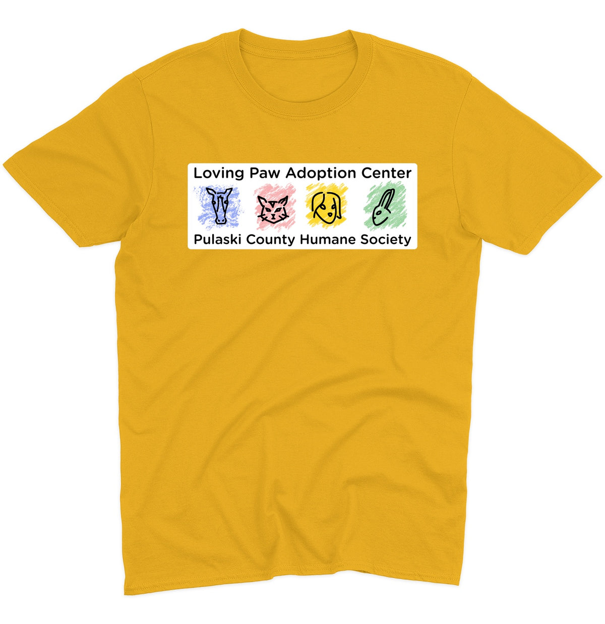 Loving Paws Adoption Center Logo - Adult Unisex T-Shirt
