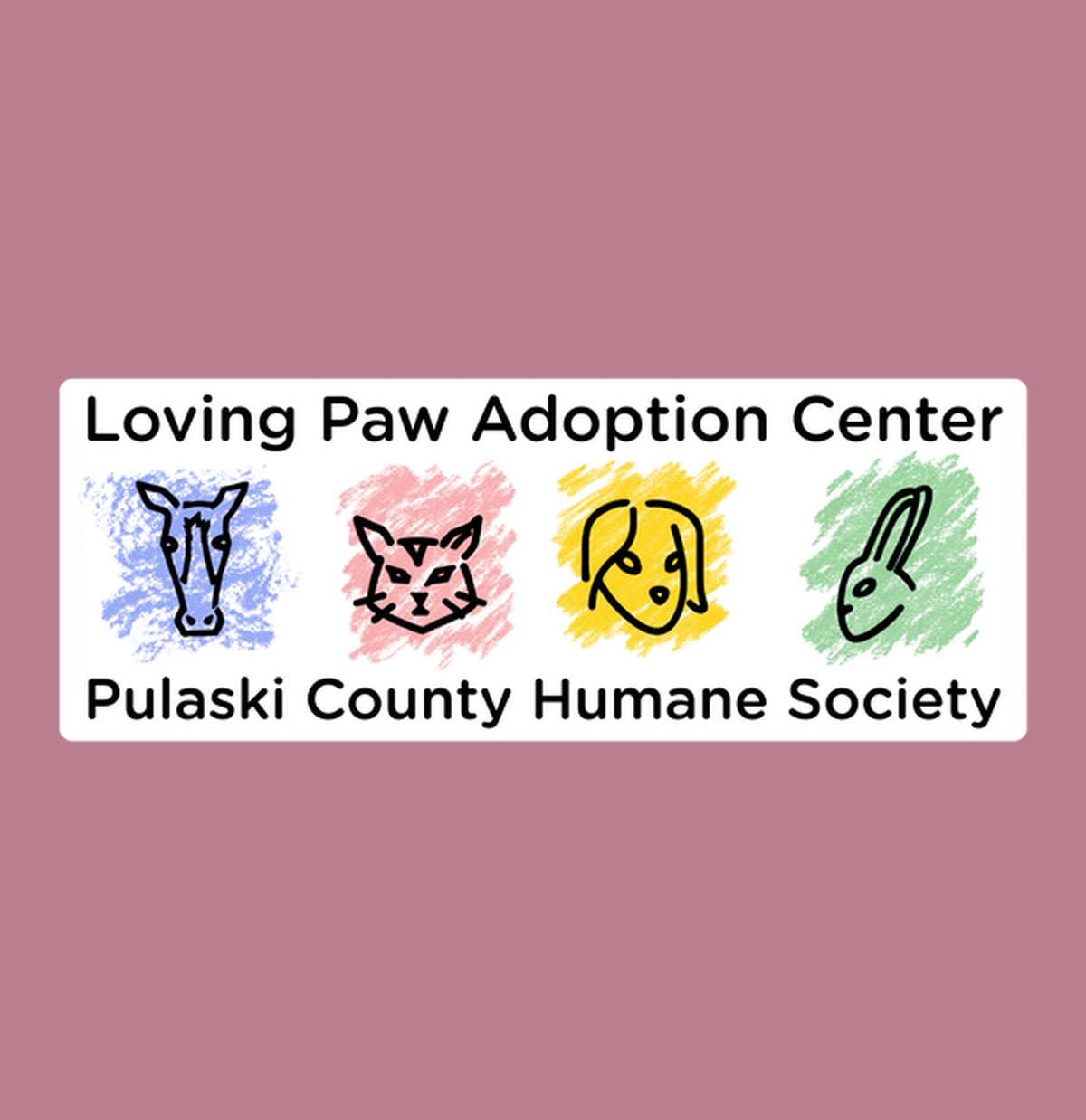 Loving Paws Adoption Center Logo - Adult Unisex T-Shirt