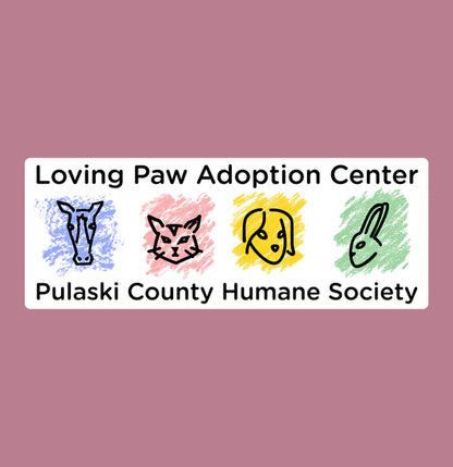 Loving Paws Adoption Center Logo - Adult Unisex T-Shirt
