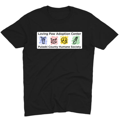 Loving Paws Adoption Center Logo - Adult Unisex T-Shirt