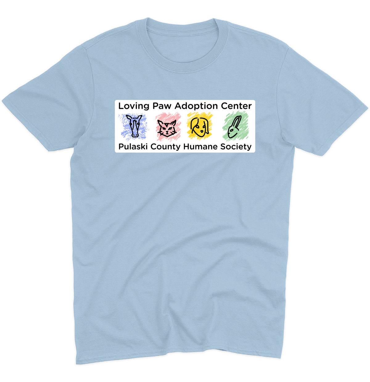 Loving Paws Adoption Center Logo - Adult Unisex T-Shirt