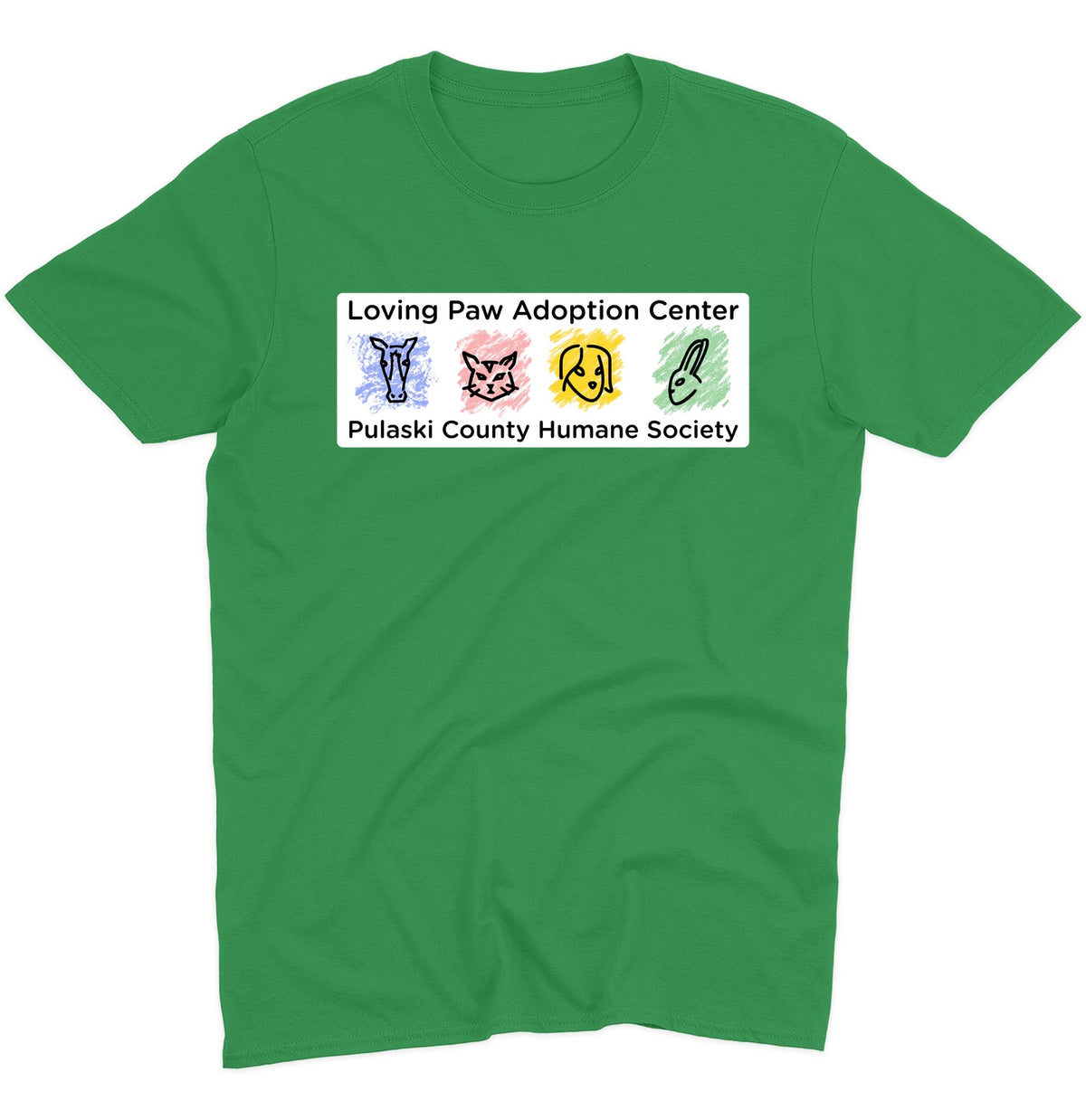 Loving Paws Adoption Center Logo - Adult Unisex T-Shirt