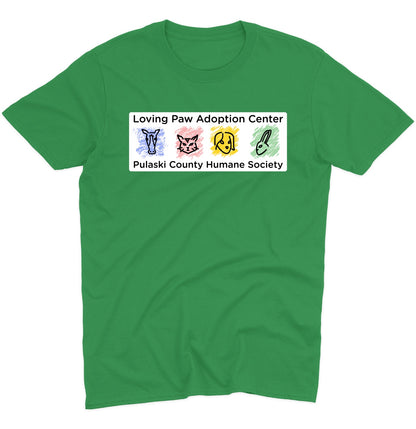 Loving Paws Adoption Center Logo - Adult Unisex T-Shirt