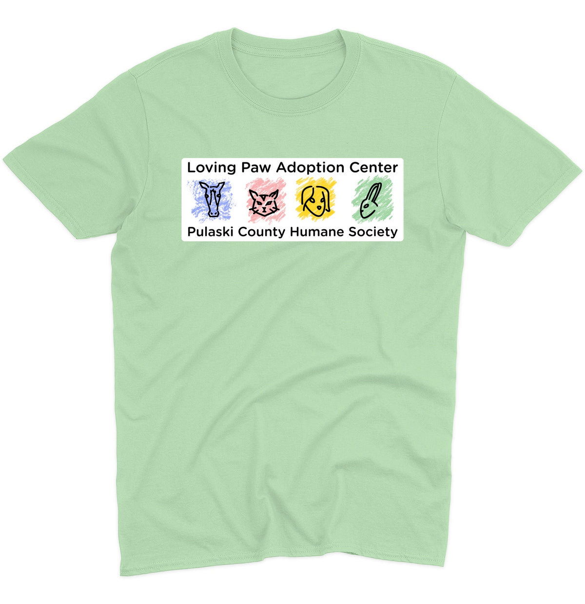 Loving Paws Adoption Center Logo - Adult Unisex T-Shirt