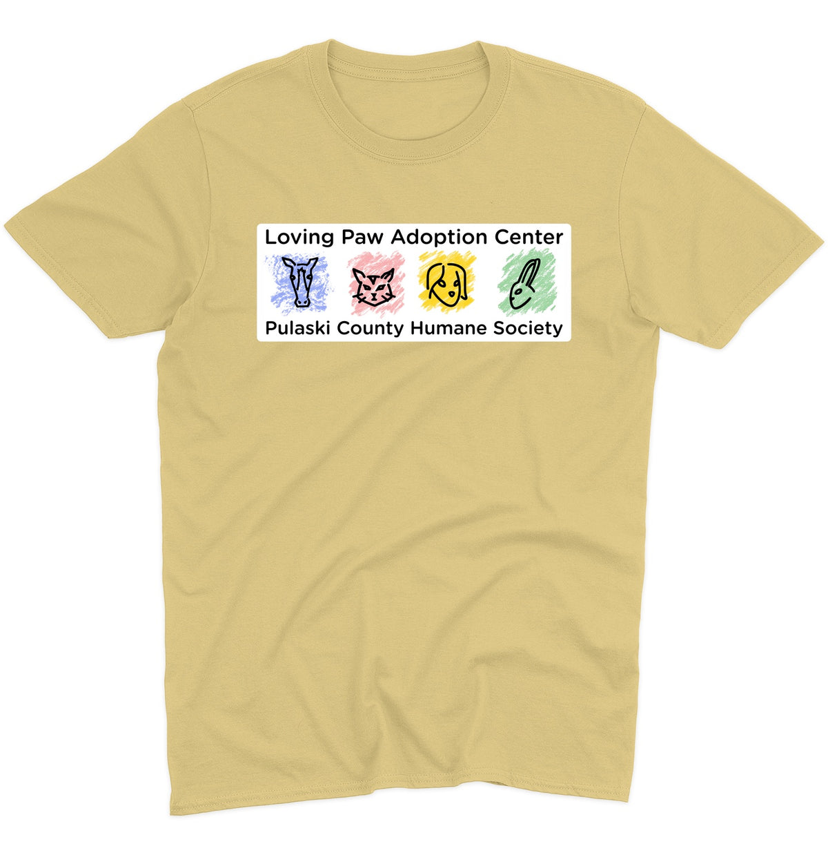 Loving Paws Adoption Center Logo - Adult Unisex T-Shirt