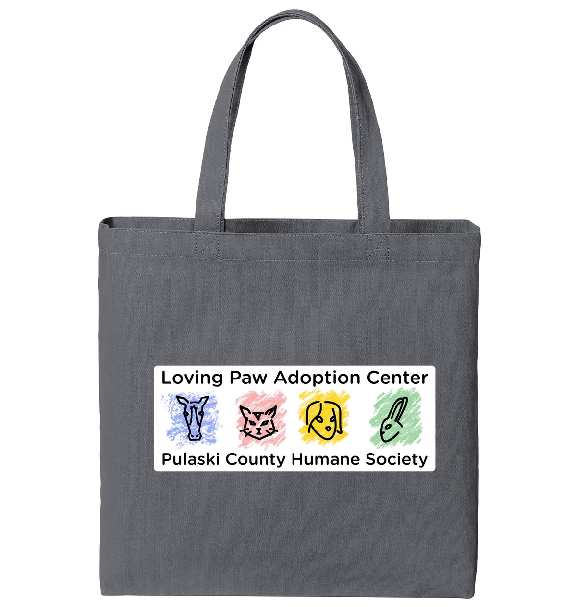 Loving Paws Adoption Center Logo - Canvas Tote