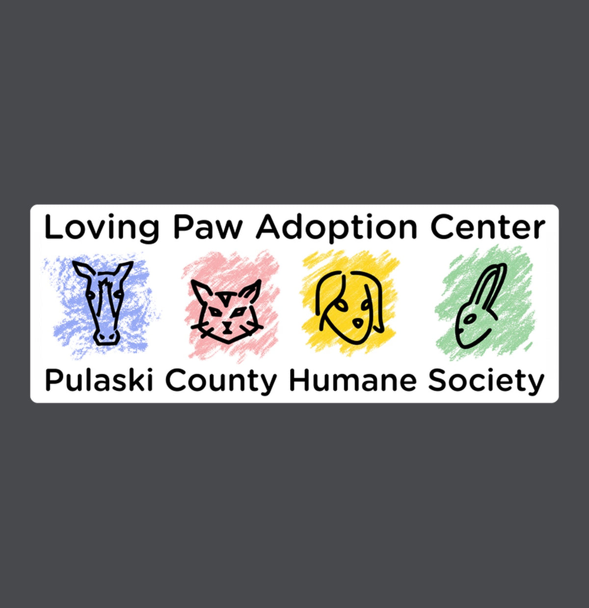 Loving Paws Adoption Center Logo - Canvas Tote