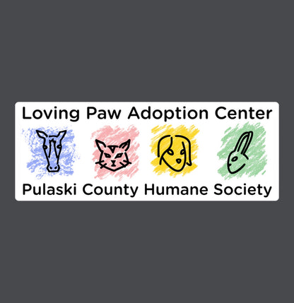Loving Paws Adoption Center Logo - Canvas Tote