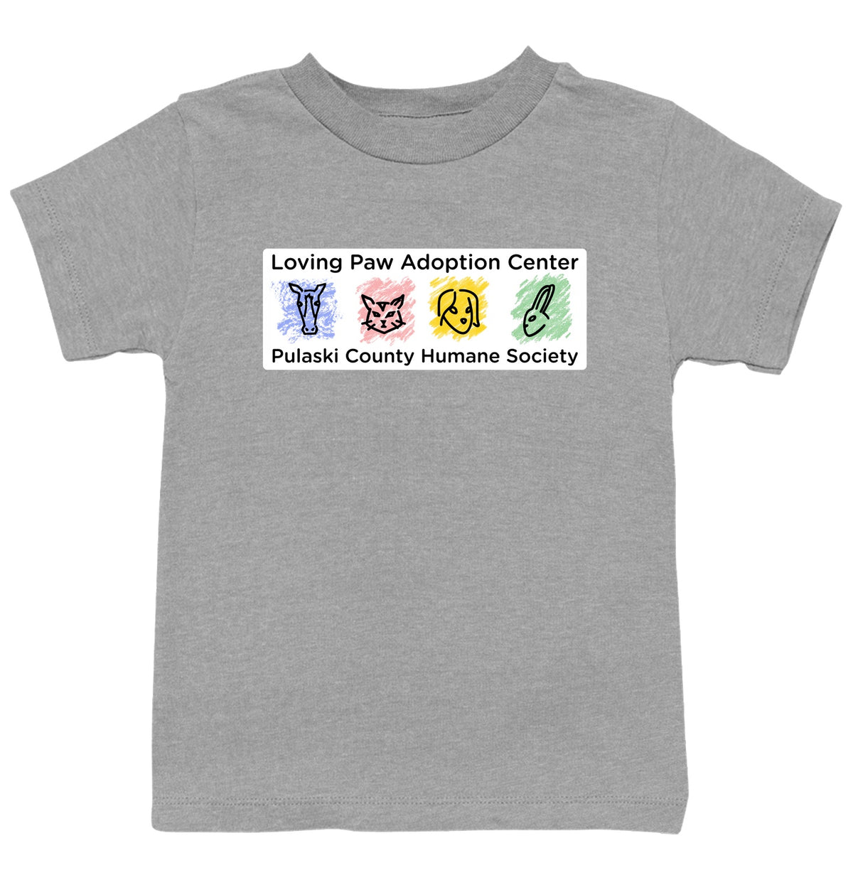 Loving Paws Adoption Center Logo - Kids Unisex T-Shirt