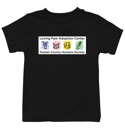 Loving Paws Adoption Center Logo - Kids Unisex T-Shirt