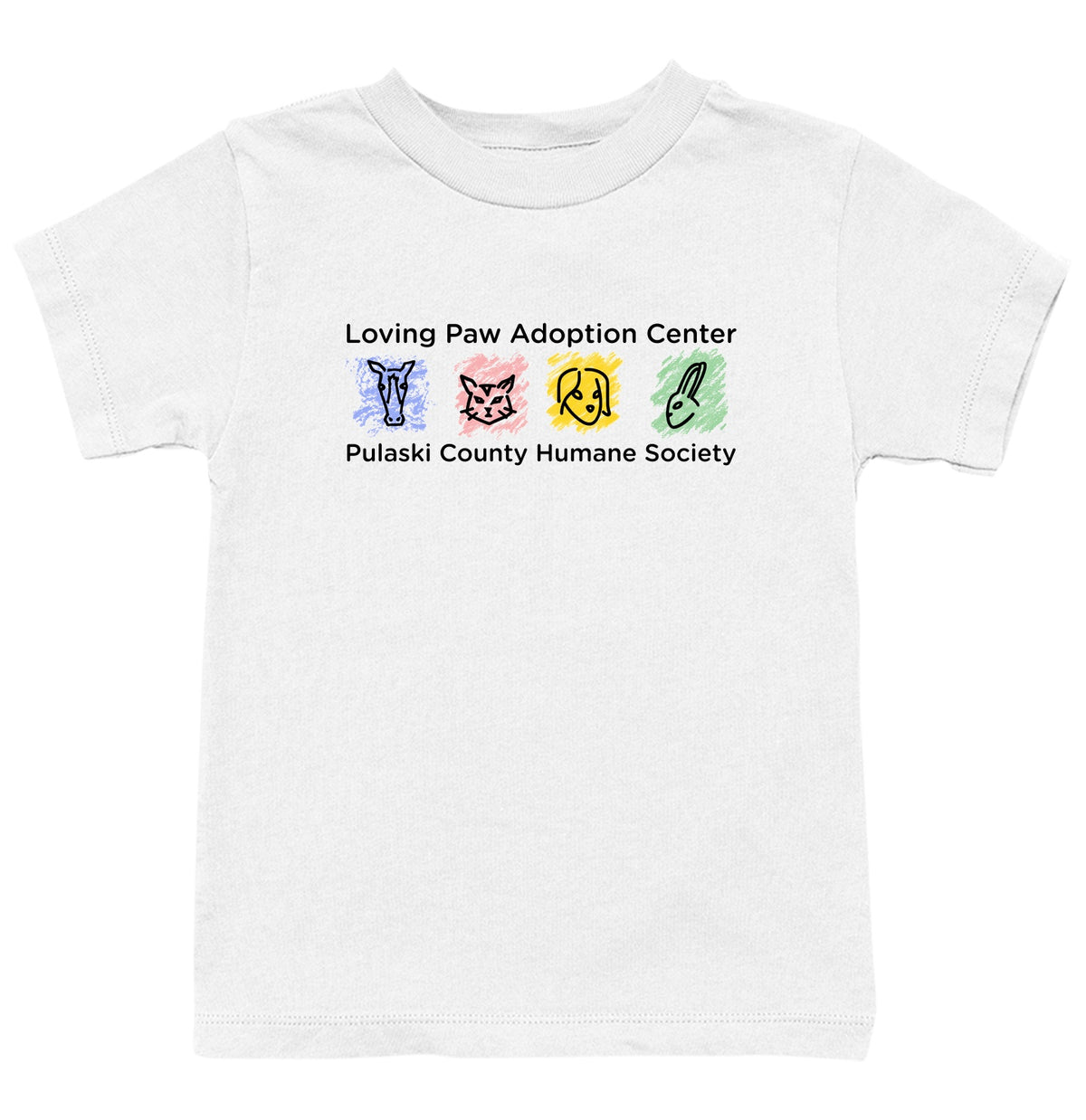 Loving Paws Adoption Center Logo - Kids Unisex T-Shirt