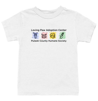 Loving Paws Adoption Center Logo - Kids Unisex T-Shirt