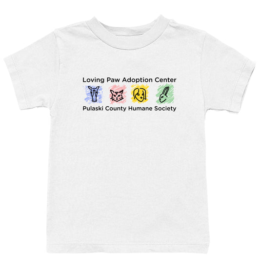 Loving Paws Adoption Center Logo - Kids Unisex T-Shirt