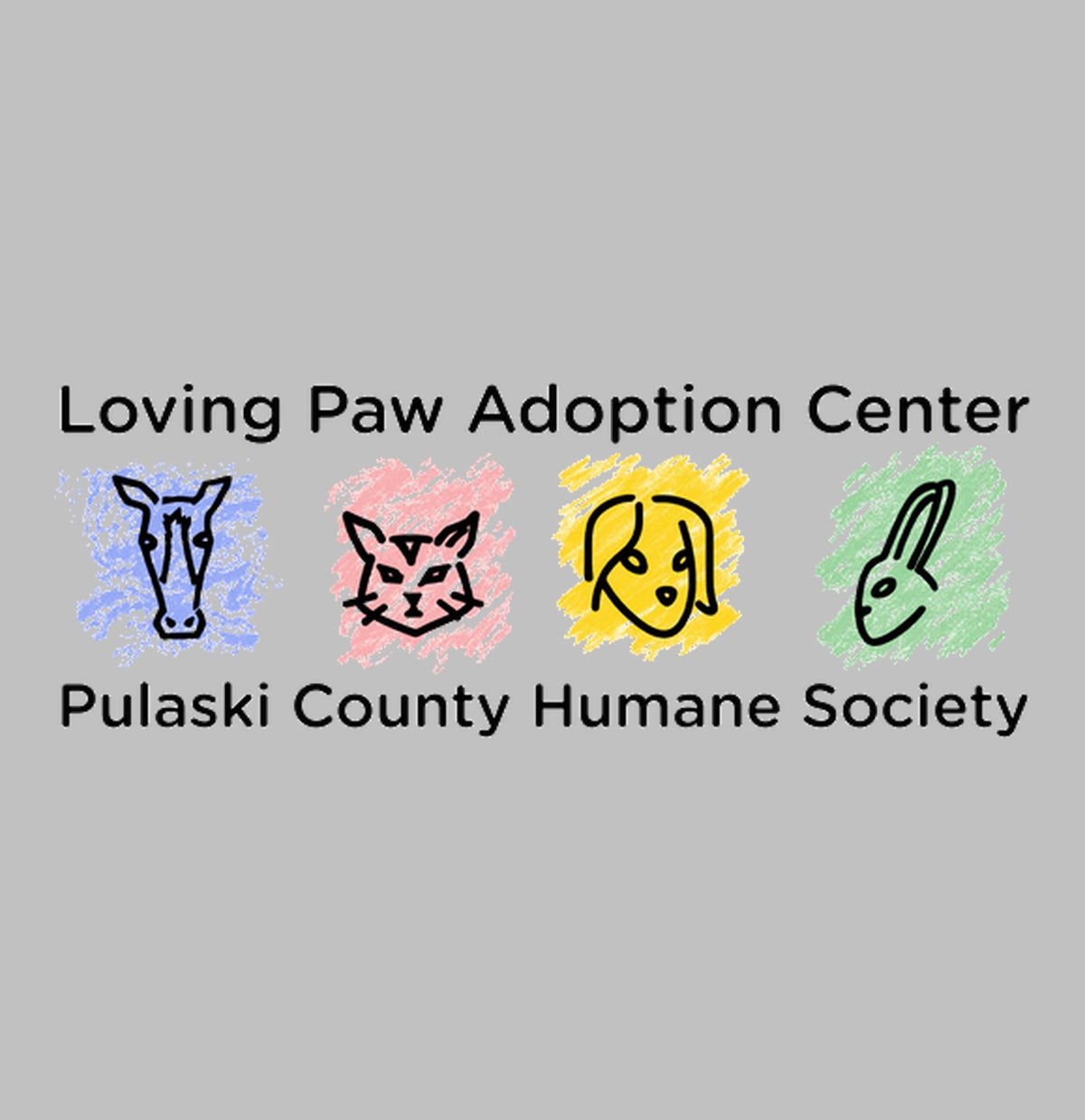 Loving Paws Adoption Center Logo - Kids Unisex T-Shirt