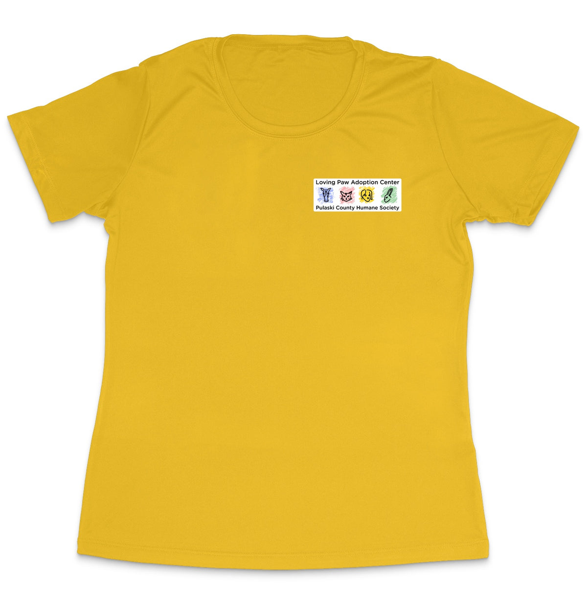 Loving Paws Adoption Center Logo (Left Chest) - Women's Dri-Fit T-shirt
