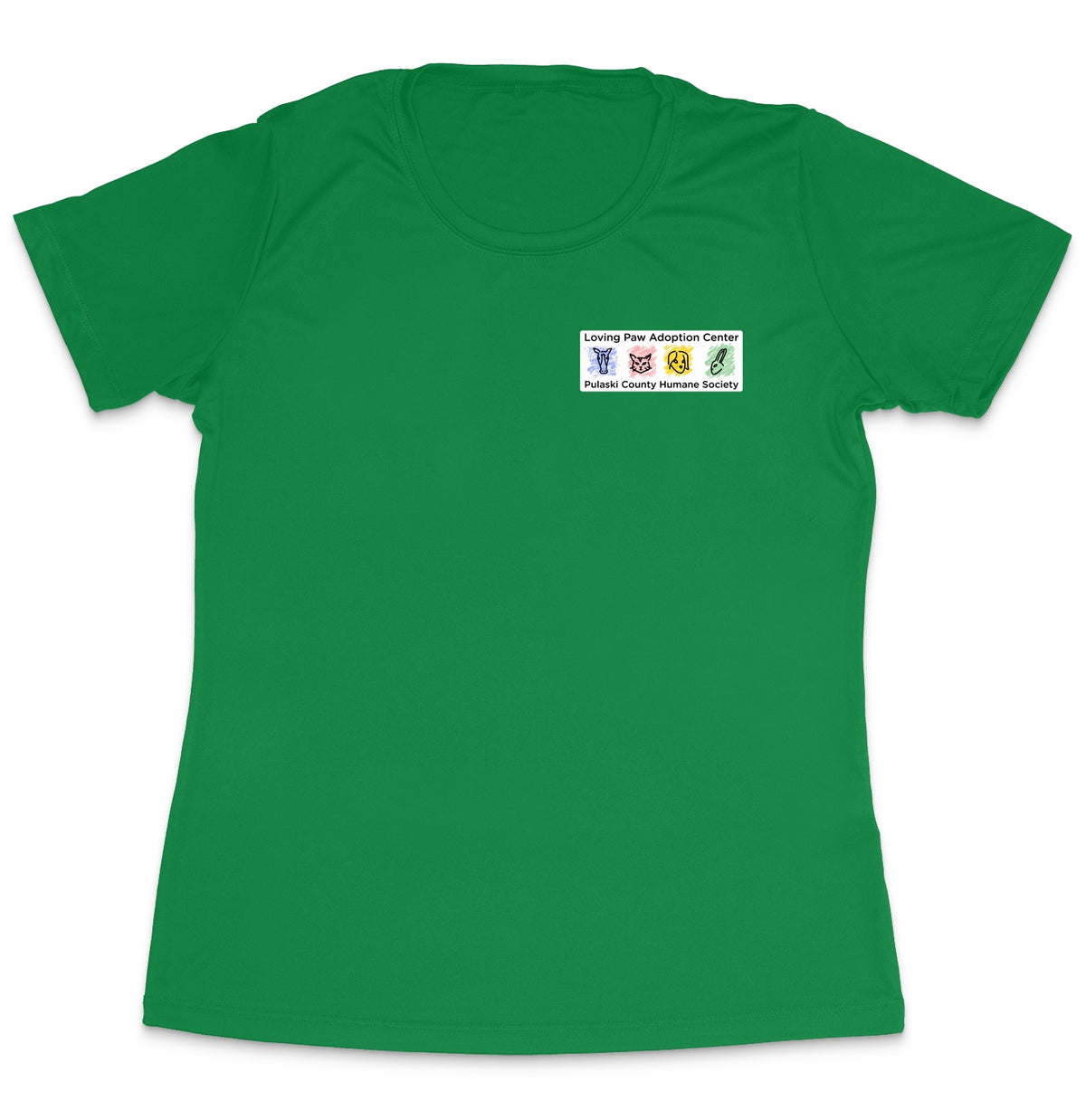 Loving Paws Adoption Center Logo (Left Chest) - Women's Dri-Fit T-shirt