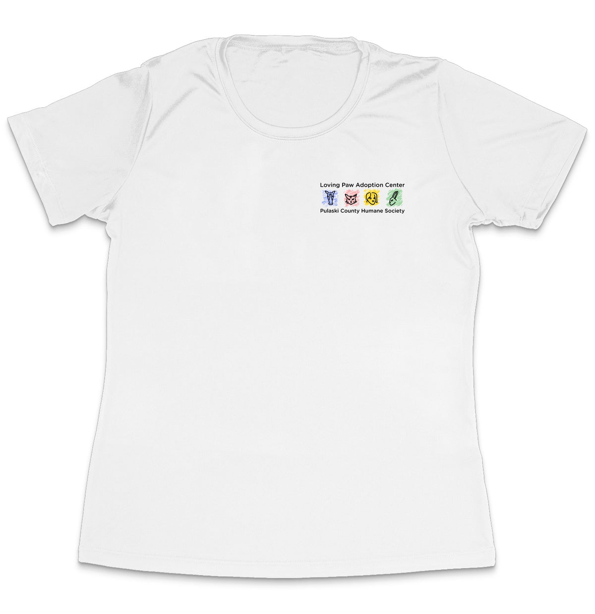 Loving Paws Adoption Center Logo (Left Chest) - Women's Dri-Fit T-shirt