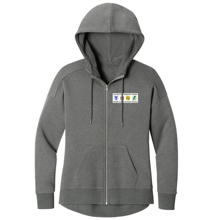 Loving Paws Adoption Center Logo - Women's Full-Zip Hoodie Sweatshirt