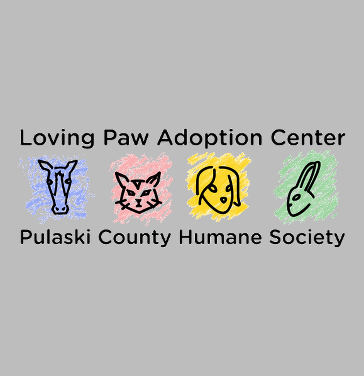 Loving Paws Adoption Center Logo - Women's Tri-Blend T-Shirt