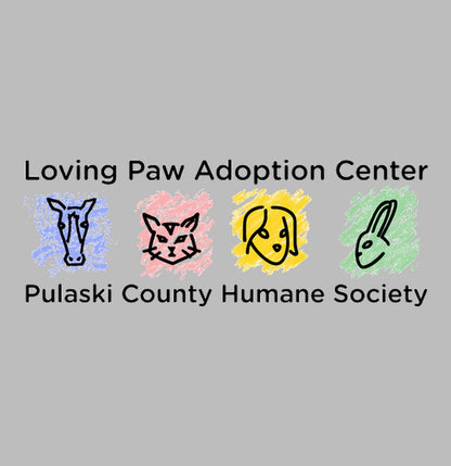 Loving Paws Adoption Center Logo - Women's Tri-Blend T-Shirt