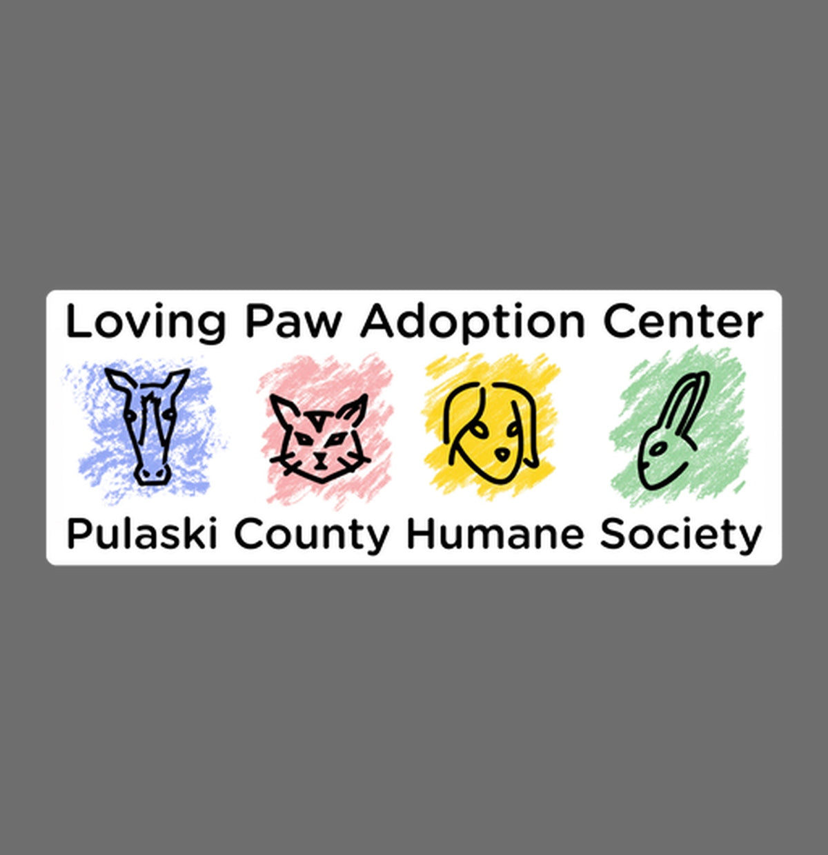 Loving Paws Adoption Center Logo - Women's V-Neck Tri-Blend T-Shirt