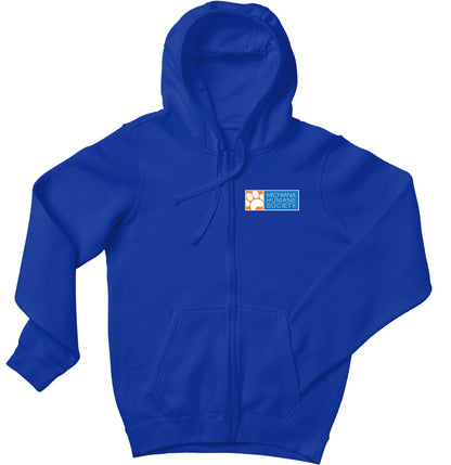 Michiana Humane Society Logo - Adult Unisex Full-Zip Hoodie Sweatshirt