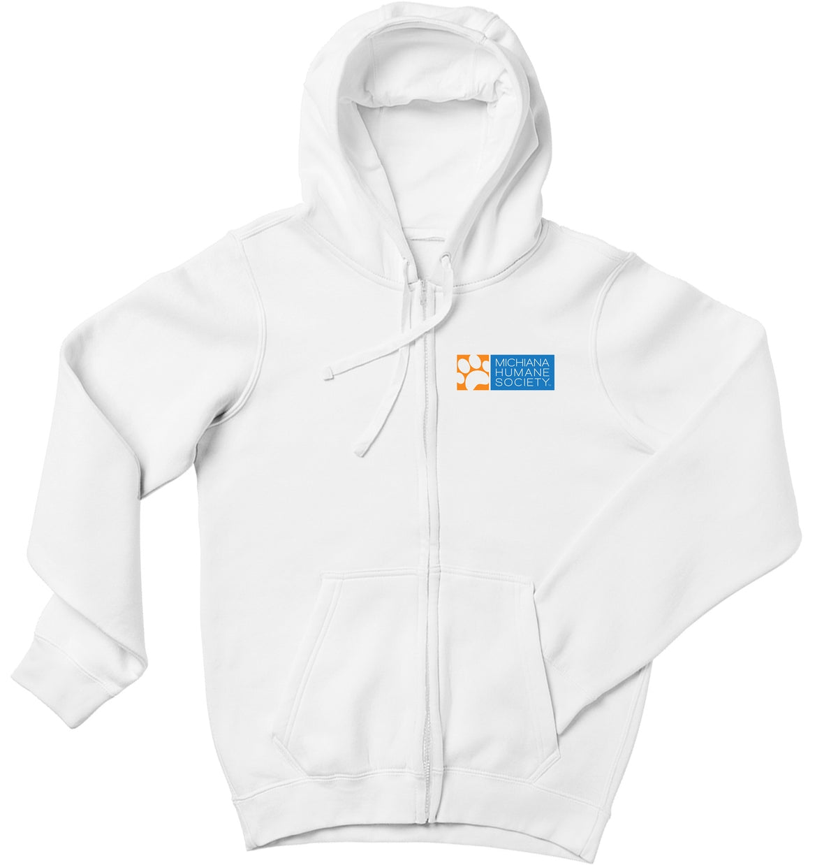 Michiana Humane Society Logo - Adult Unisex Full-Zip Hoodie Sweatshirt
