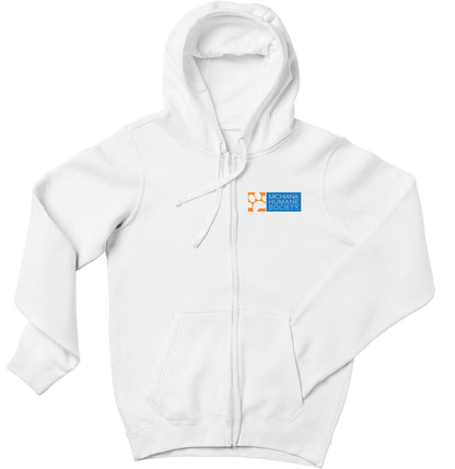 Michiana Humane Society Logo - Adult Unisex Full-Zip Hoodie Sweatshirt