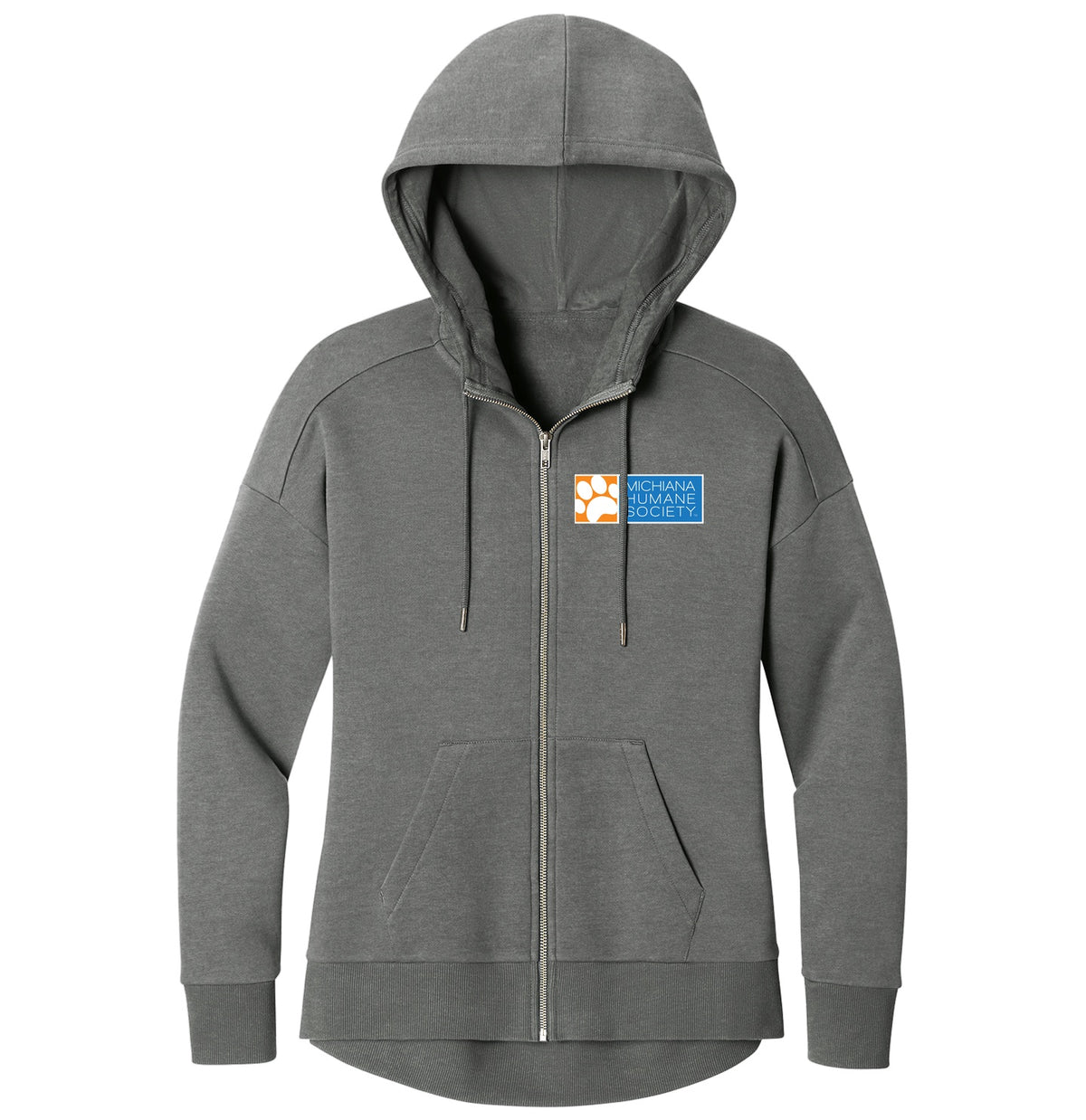 Michiana Humane Society Logo (Left Chest) - Women's Full-Zip Hoodie Sweatshirt