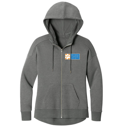 Michiana Humane Society Logo (Left Chest) - Women's Full-Zip Hoodie Sweatshirt