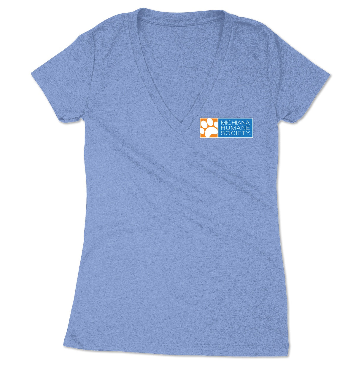 Michiana Humane Society Logo - Women's V-Neck Tri-Blend T-Shirt
