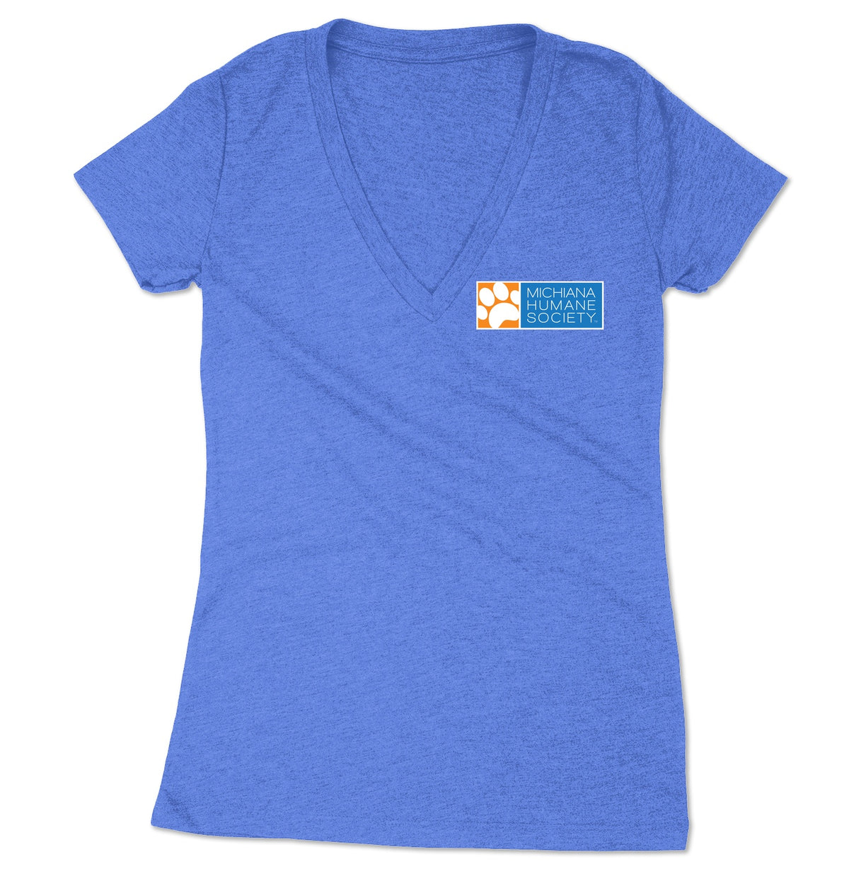 Michiana Humane Society Logo - Women's V-Neck Tri-Blend T-Shirt